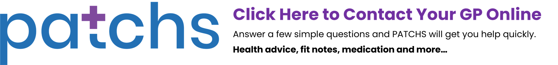 patchs click here to contact your GP online